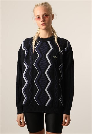 VINTAGE LACOSTE EMBROIDERED LOGO SWEATSHIRT