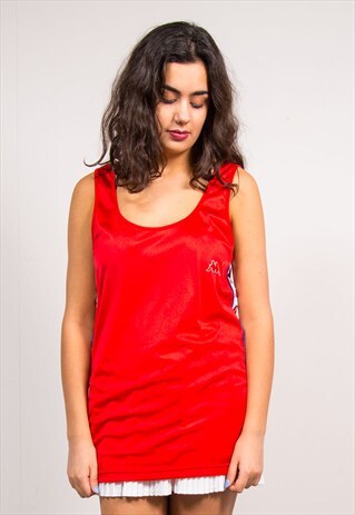 VINTAG 90'S KAPPA RED VEST TOP