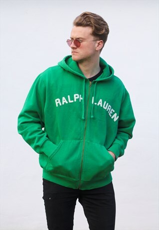 RALPH LAUREN USA VINTAGE HOODED SWEATSHIRT