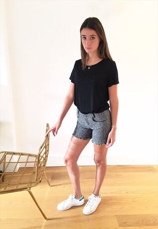 ANNOUK INTENTIONAL HOLES THROUGHOUT T-SHIRT