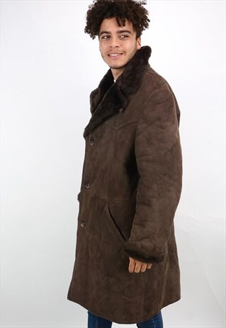 VINTAGE 90'S SHEARLING COAT