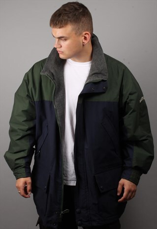 VINTAGE NAUTICA TWO TONE RAIN COAT