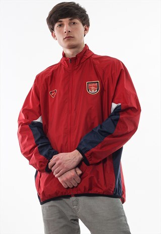 VINTAGE NIKE ARSENAL TRACKSUIT 90S RED BLUE FOOTBALL