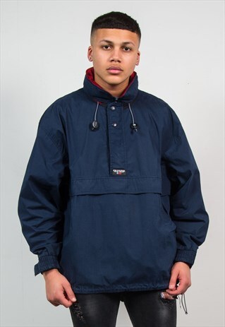 CHAPS RALPH LAUREN QUARTER ZIP WINDBREAKER JACKET