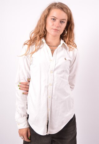 VINTAGE RALPH LAUREN SHIRT WHITE