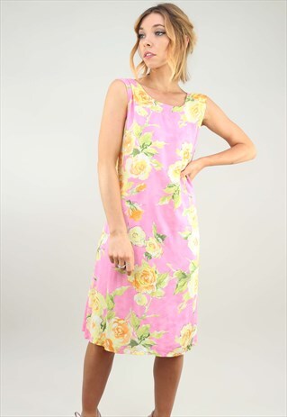VINTAGE 90S PATTERNED SUMMER SUN DRESS