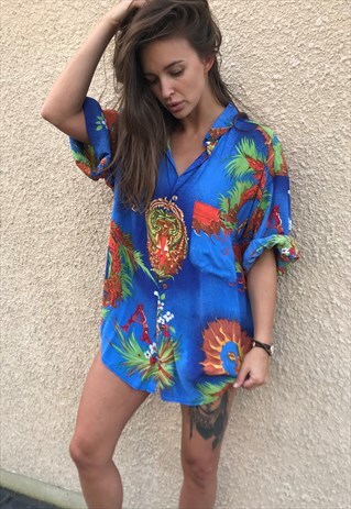 OVERSIZED RETRO 90S 80S VINTAGE UNISEX FESTIVAL SHIRT