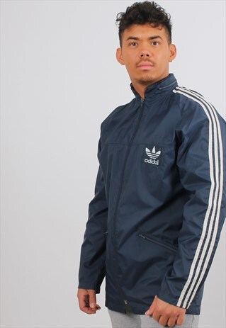 ADIDAS XL BLUE LIGHTWEIGHT WINDBREAKER FESTIVAL JACKET