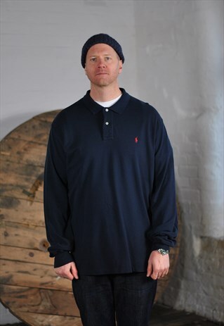 VINTAGE POLO RALPH LAUREN LONG SLEEVE POLO SHIRT