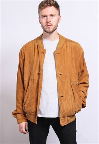 VINTAGE SUEDE BOMBER JACKET