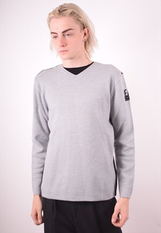 ICEBERG MENS VINTAGE JUMPER SWEATER LARGE GREY 90S