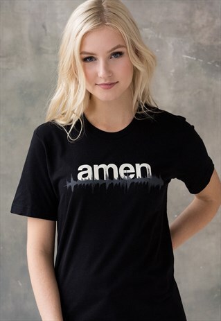 AMEN T SHIRT DRUM AND BASS JUNGLIST NEUROFUNK DJ 808 WAV TEE
