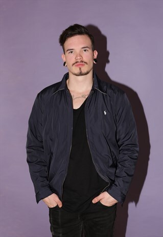 NAVY RALPH LAUREN HARRINGTON JACKET
