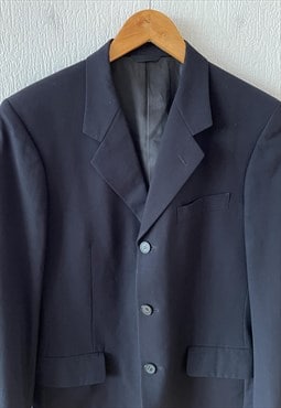 Vintage YOHJI YAMAMOTO Jacket Coat Blazer Blue