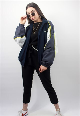 90'S RETRO GREY TRACK JACKET
