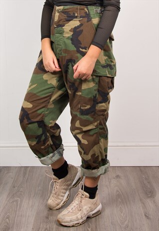 VINTAGE 90'S GRUNGE CAMO TROUSERS