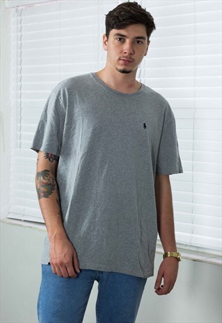 VINTAGE POLO RALPH LAUREN T-SHIRT LOGO 90S XL 7.6