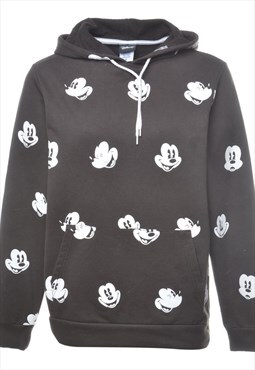 Disney Mickey Mouse Hooded Cartoon Sweatshirt - M