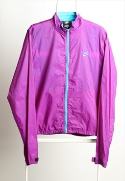 Vintage Track & Field Warm-Up Shell Jacket Purple Size M