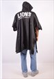 VINTAGE LEVI'S LIONS AMERICAN CLUB RAIN COAT BLACK