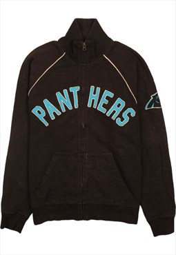 Vintage 90's NFL Sweatshirt Panthers Full Zip Up Black