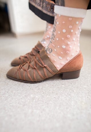 VINTAGE 80'S BROWN SHOES