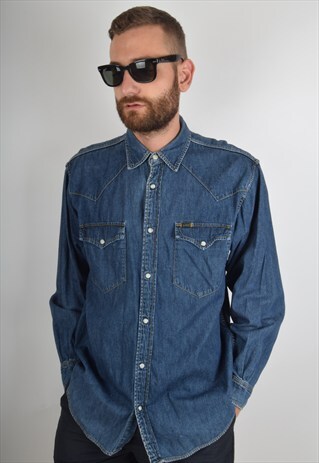 VINTAGE LEE DENIM SHIRT (904)