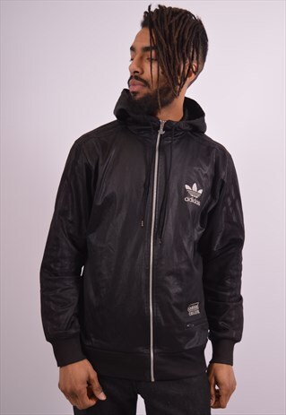 VINTAGE ADIDAS HOODIE SWEATER BLACK