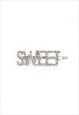 SWEET SLIVER DIAMANTE BARRETTE GRIP HAIR CLIP