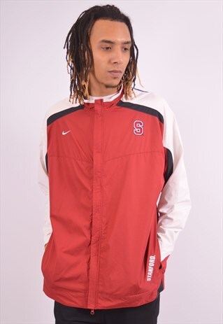 VINTAGE NIKE TRACKSUIT TOP JACKET MAROON