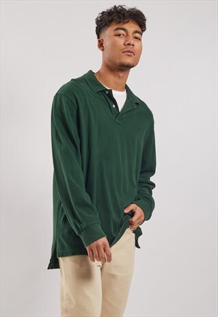 VINTAGE RALPH LAUREN LONG SLEEVE POLO TOP