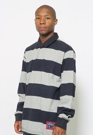 VINTAGE TOMMY HILFIGER LONG SLEEVE POLO SHIRT
