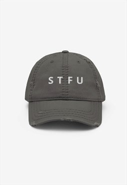 STFU Distressed cap