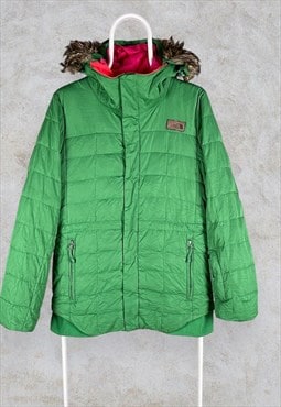 Green The North Face Puffer Jacket Medium