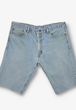 Vintage levi's 505 cut off denim shorts blue w38 BV19885