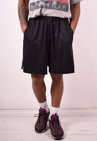 ADIDAS MENS VINTAGE SHORTS XL BLACK 90S