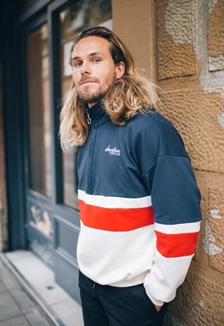 NAVY/OFF WHITE DOWNTOWN AKRON SWEATSHIRT