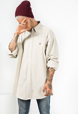 VINTAGE 80S CLASSIC POLO RALPH LAUREN SHIRT / 0080 / 905-6