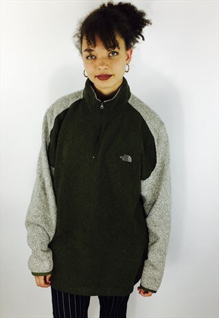 NORTH FACE FLEECE 1/3 ZIP SWEATSHIRT