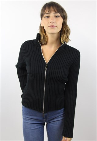 VINTAGE POLO RALPH LAUREN ZIP-UP JUMPER