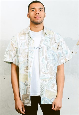 VINTAGE ABSTRACT PATTERN SHIRT