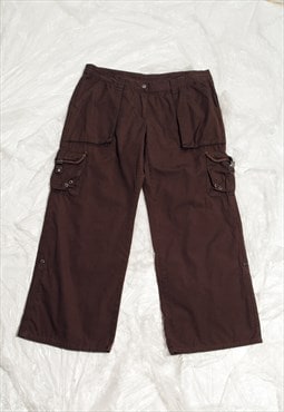 Vintage Y2K Cargo Trousers in Brown Gorpcore