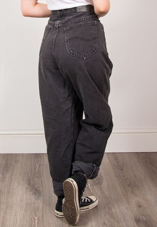 LEE VINTAGE GREY DENIM MOM JEANS