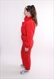 RED ONE PIECE SKI SUIT, VINTAGE 90S SNOWSUIT, RETRO WINTER 