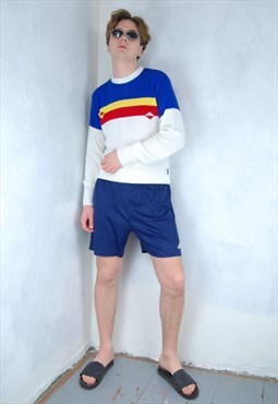 Vintage y2k dark short slip shine sport indie shorts in navy
