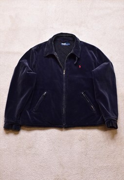 Vintage 90s Polo Ralph Lauren Navy Cord Jacket