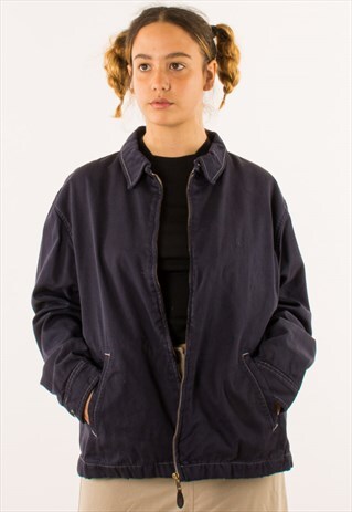 VINTAGE POLO RALPH LAUREN NAVY HARRINGTON JACKET