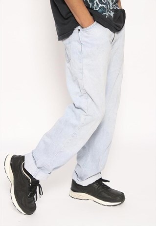 VINTAGE VALENTINO LOGO HEAVY JEANS BLUE