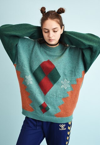 90'S RETRO HUGO BOSS OVERSIZED DADS KNIT JUMPER