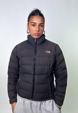 Grey Black The North Face Nuptse 700 Puffer Jacket Coat